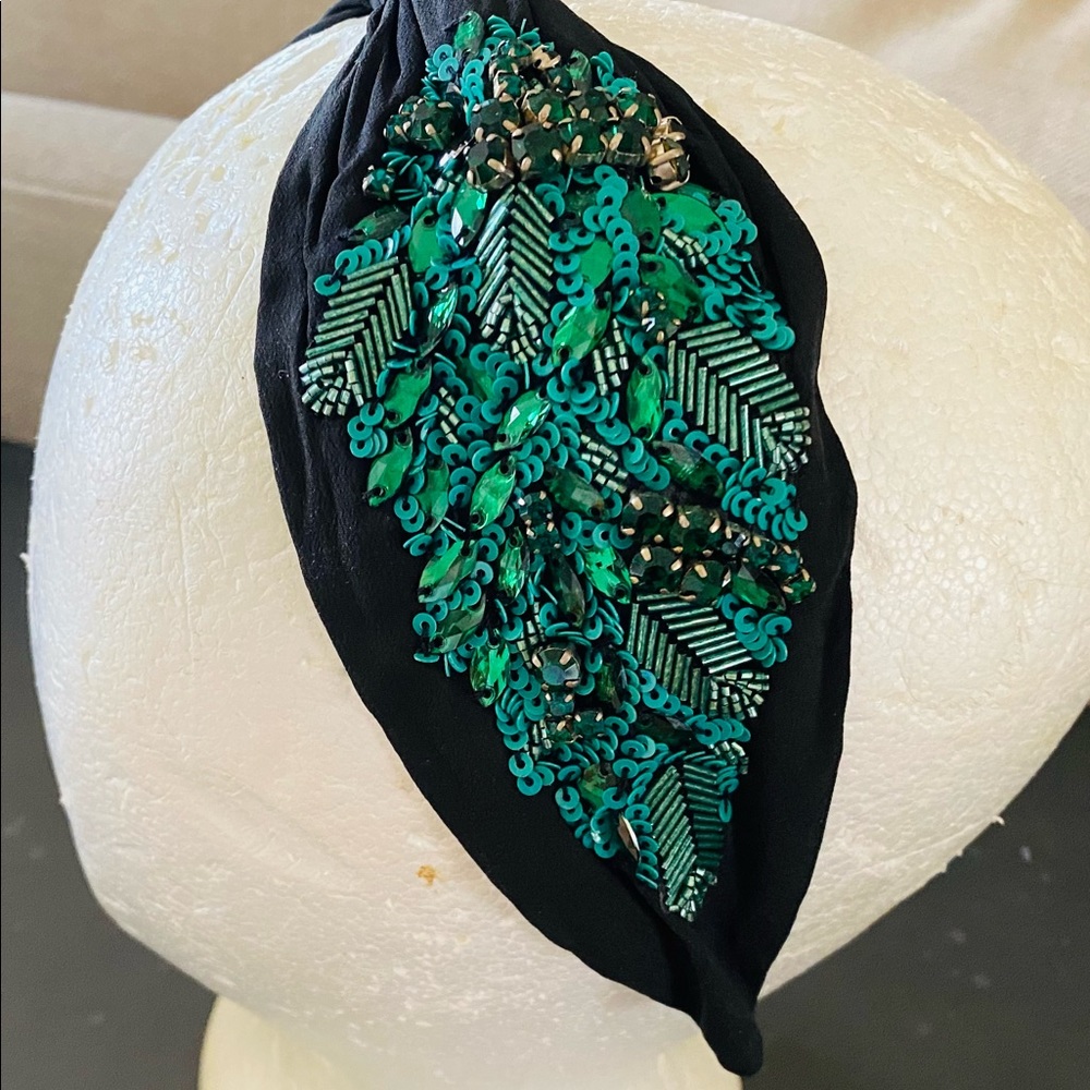 NEW Anthropologie X Nam Josh sequined and gem embellished headband